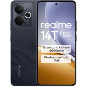 realme 14T 5G 8/256GB Amoled 120Hz 6000mAh 45W IP69 czarny (PL)