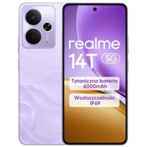 realme 14T 5G 8/256GB Amoled 120Hz 6000mAh 45W IP69 fioletowy (PL)