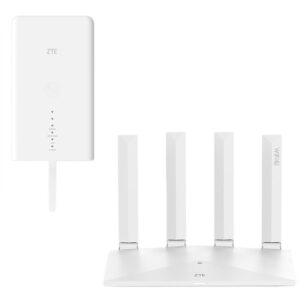 Zestaw ODU/IDU Router zewn. ZTE MC889 + Router wewn. ZTE T3000 Wi-Fi 6 Mesh NFC IDU Dual Band kolor biały (PL)