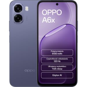 Smartfon OPPO A6x 4/128GB 6.75" 120Hz NFC Dual SIM Ciemnofioletowy (PL)